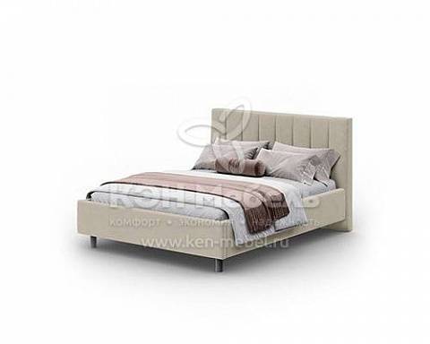 Кровать 180 с ПМ Тиффани 1 Фит (Tiffany 1 FEET) (бежевый)